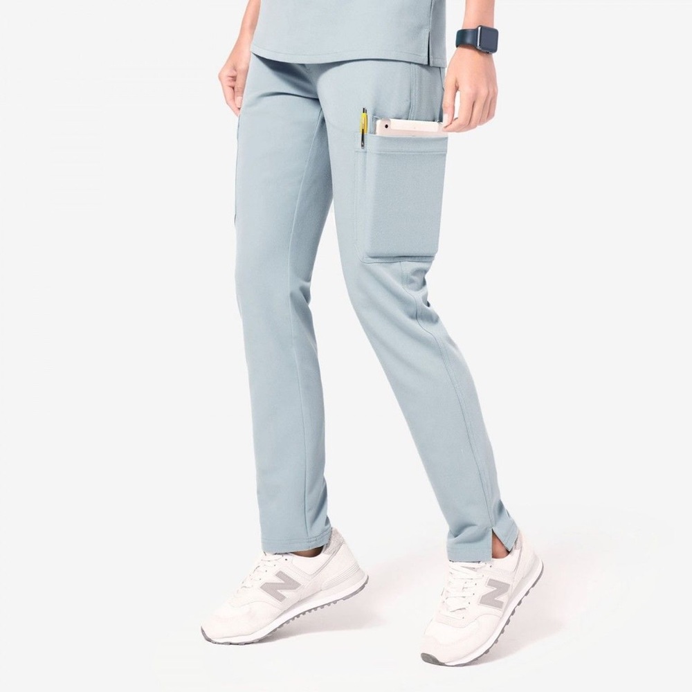 Wear Figs Yola Skinny Pants Dusty Blue- Petite